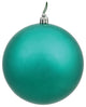 6" Teal Candy Ball Uv Drilled 4/Bg