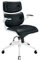 Black Push Mid Back Office Chair