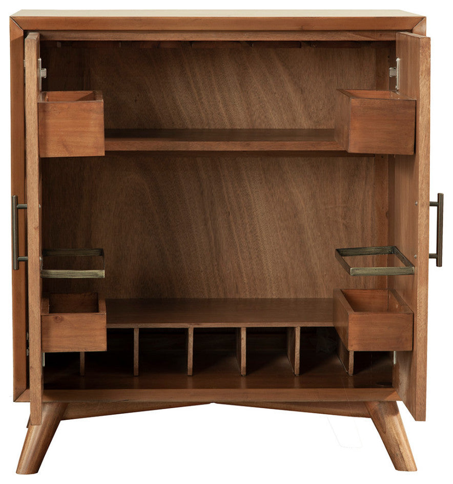 Flynn Small Bar Cabinet, Acorn