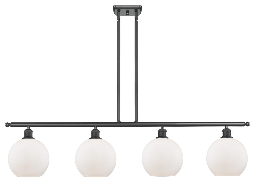 Innovations Lighting 516-4I-BK-G121-8 Athens 4 Light 48" Island Light