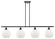 Innovations Lighting 516-4I-BK-G121-8 Athens 4 Light 48" Island Light
