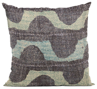 Plutus Blue Shores Stripe Luxury Throw Pillow, 16"x16"