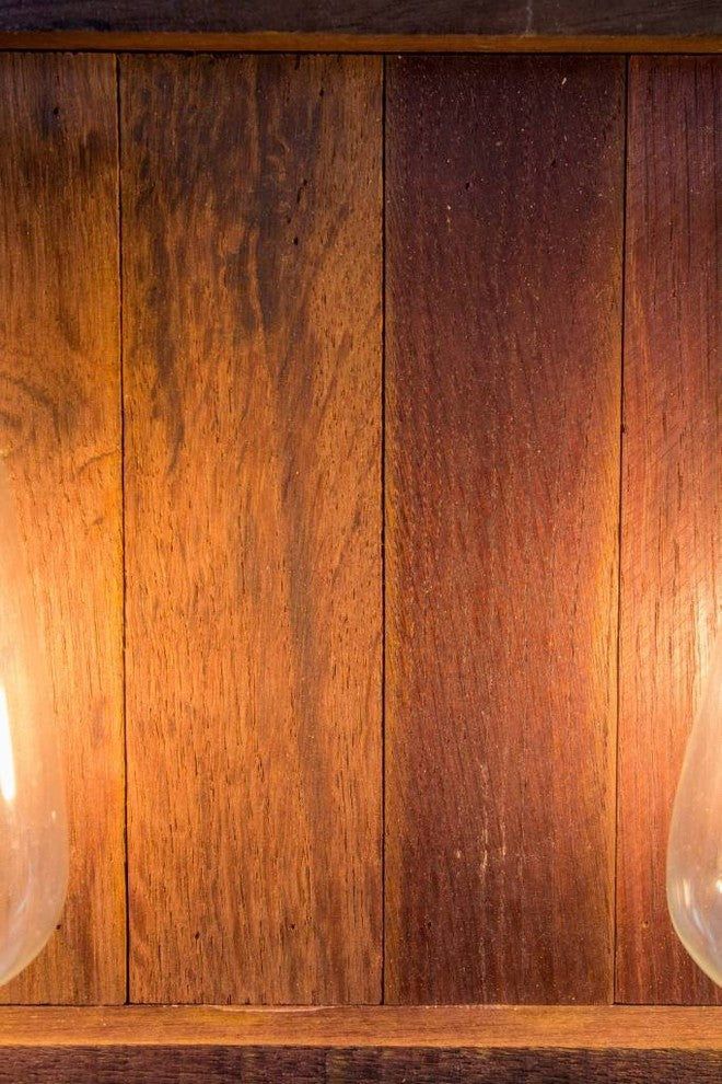 Wine Barrel Wall Vanity Light - Aquila - Made from retired CA wine barrels