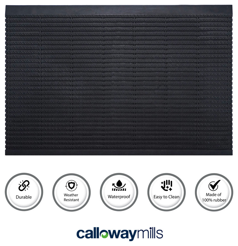 Calloway Mills Rubber Doormat, 30"x48"