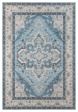 Amer Rugs Myra Shantalle MYR-2 Blue Power-loomed - 2'8" X 10' Runner Area Rug
