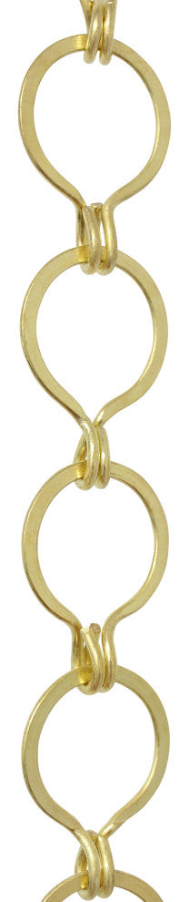 RCH Hardware Brass Round Chandelier Chain, Various Finishes, Acid Dipped, U42
