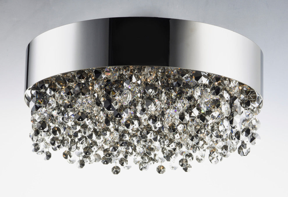 Maxim 39650MSK Mystic 16"W LED Crystal Ceiling Light - Polished Chrome