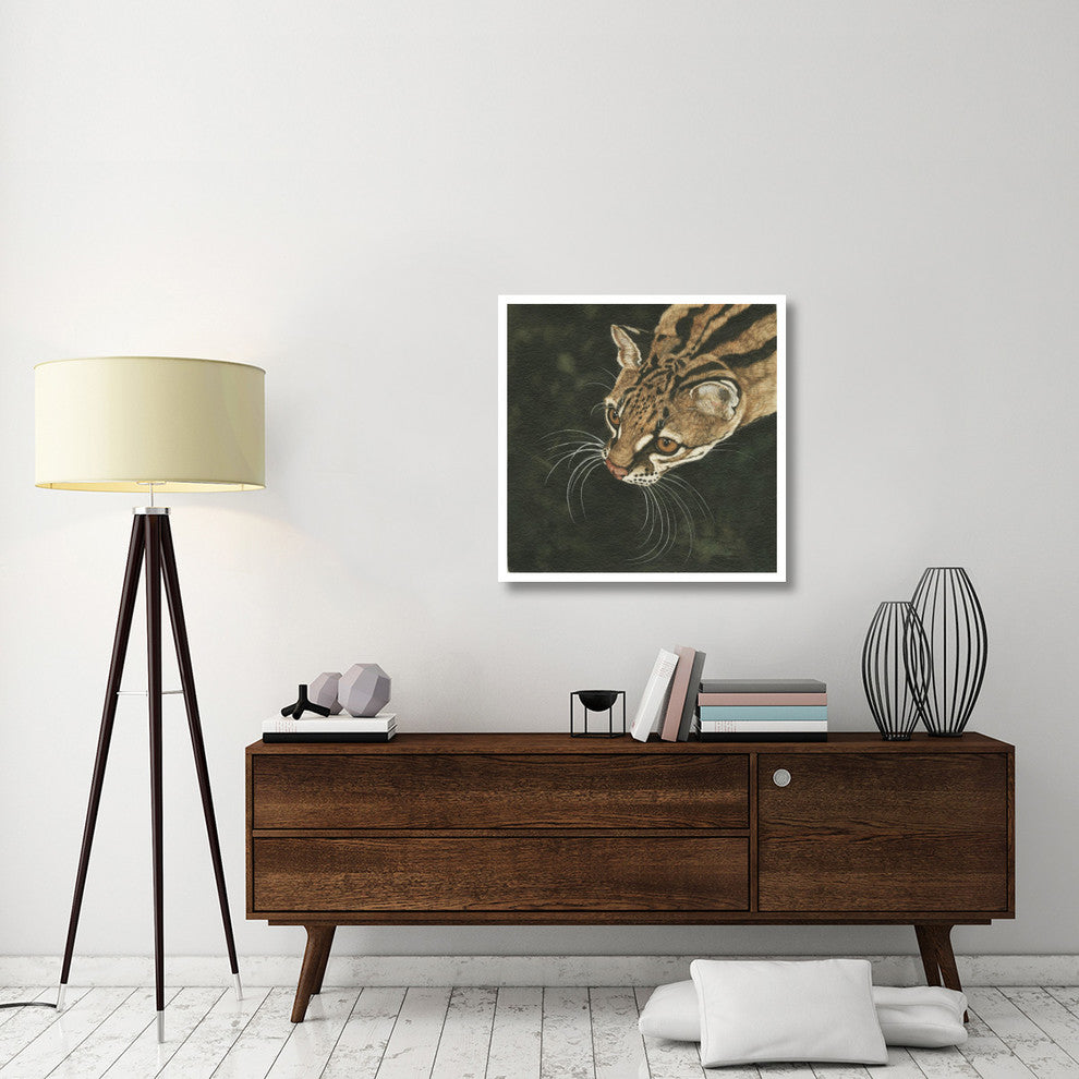 "The Margay" Digital Paper Print by Jacquie Vaux, 32"x32"