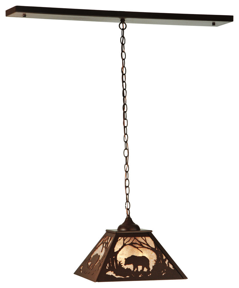 16Sq Bear at Dawn Pendant