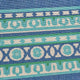 GDF Studio Sean Indoor Border Area Rug, Navy and Green, 8'x11'