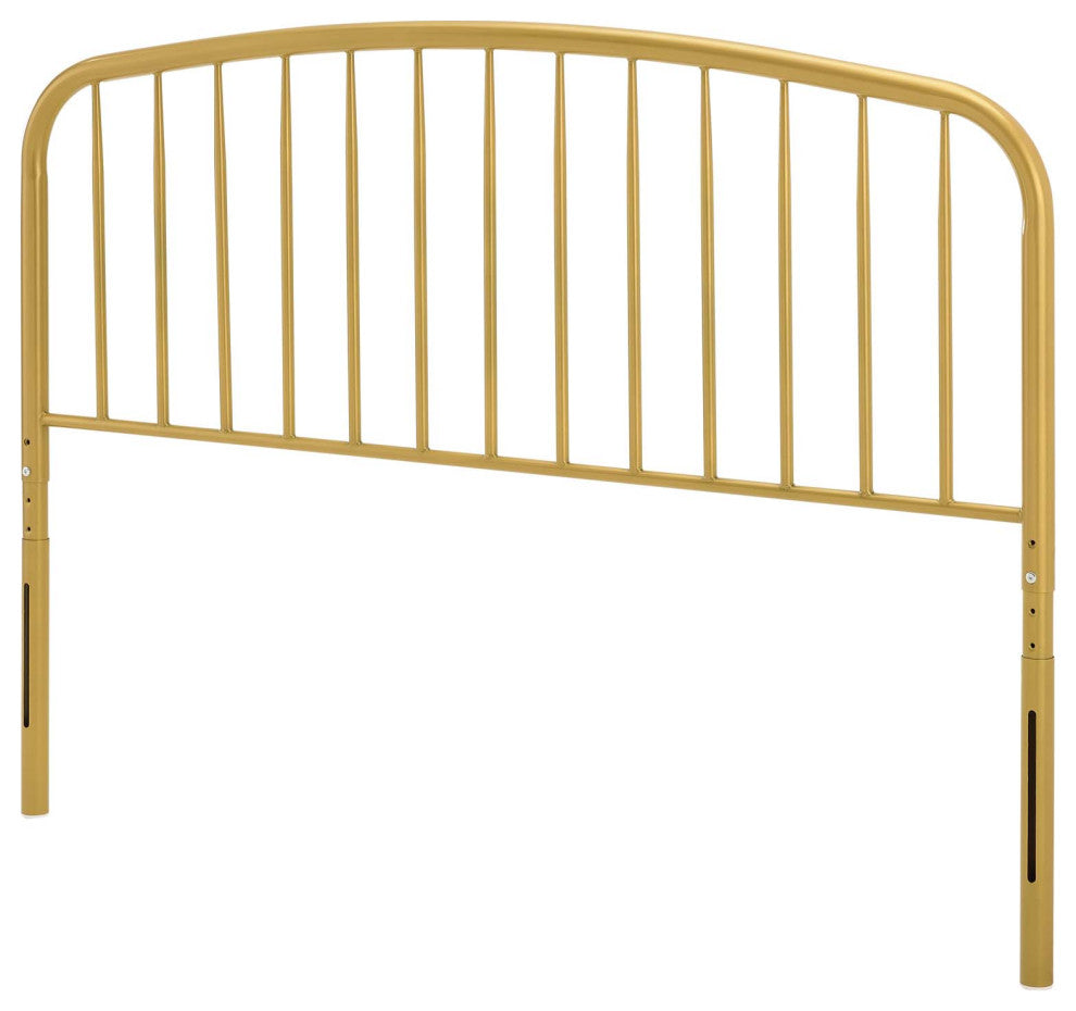 Headboard, Full Size, Metal, Gold, Modern Farmhouse, Bedroom Master Suite