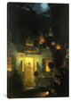 "And the Symbol of Welcome Is Light" by Norman Rockwell, Canvas Print, 26x18"
