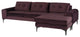 Colyn Mulberry Fabric Sectional Sofa, HGSC636