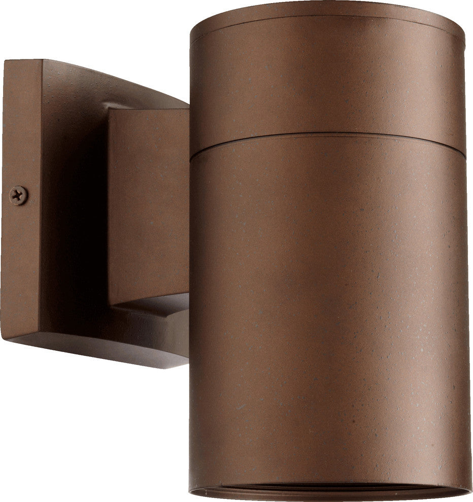 Cylinder 1-Light 4" Lantern Wall Mount, Oiled Bronze