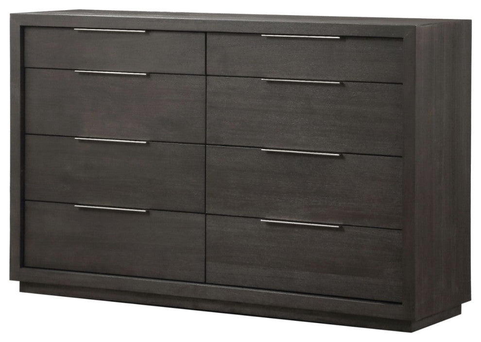 Modus Oxford 4PC Queen Storage Bedroom set in Basalt Grey
