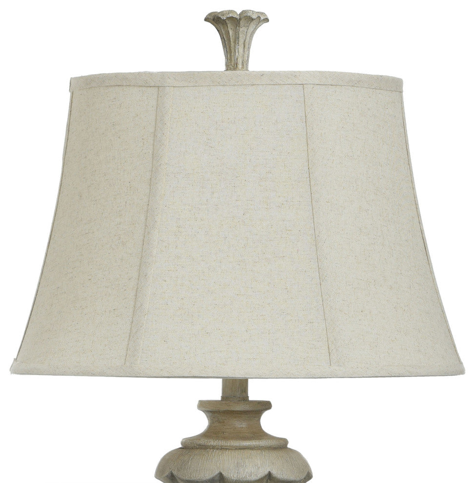 Chrysta Cream | Traditional Resin Base Table Lamp