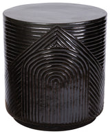 Serenity Ceramic Textured Patio Stool