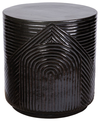 Serenity Ceramic Textured Patio Stool