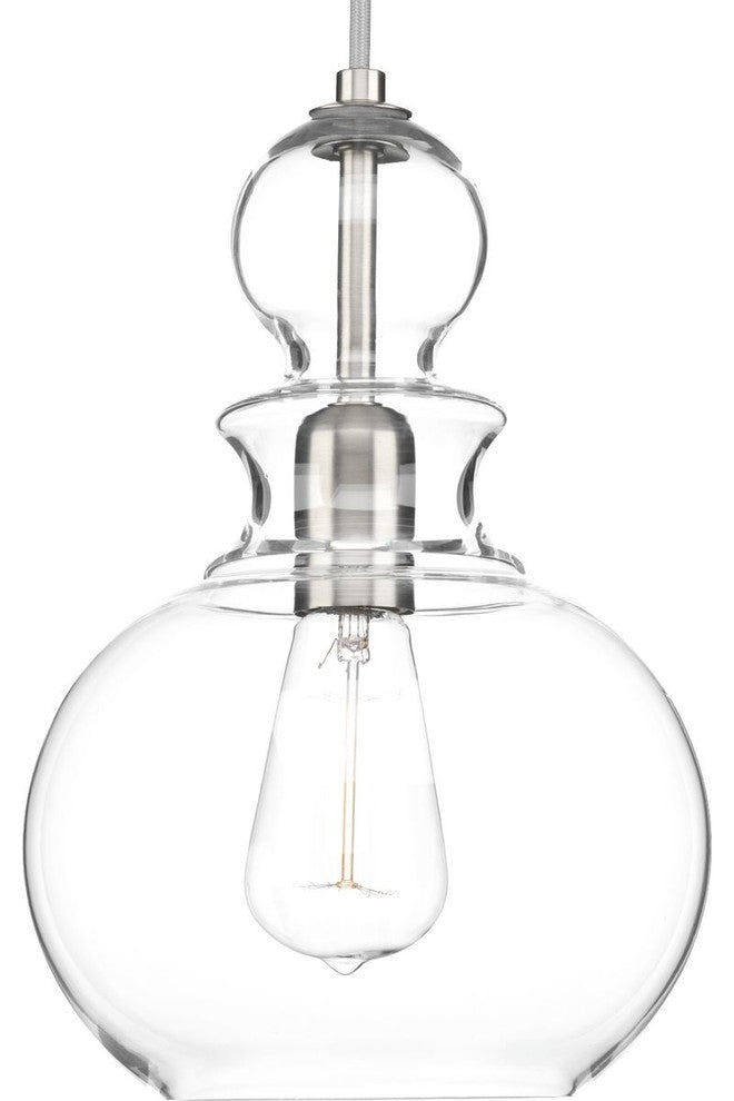 Progress Lighting Staunton 1-Light Pendant, Brushed Nickel