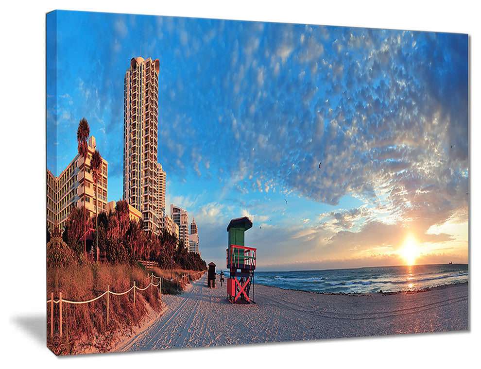 "Miami South Beach" Photography Canvas Print, 40"x30"