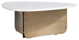 Pablo Marble Antique Brass Coffee Table