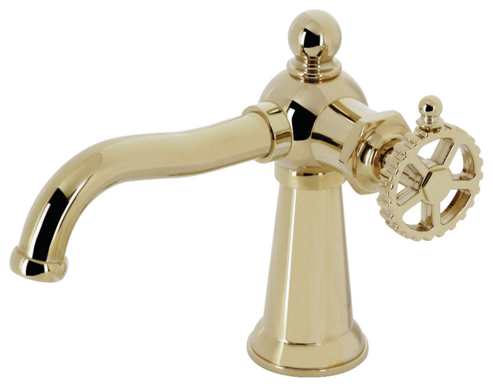 Kingston Brass KS3542CG Single-Handle Bathroom Faucet, Push Pop-Up