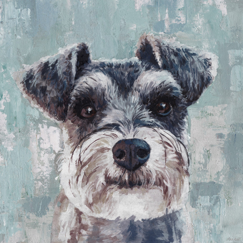 "Champ Is Excited" Painting Print on Wrapped Canvas, 12x12