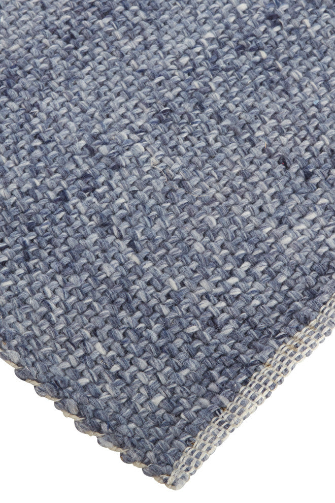 Weave & Wander Siona Space Dyed Flatweave Rug, Navy, 12' X 15'