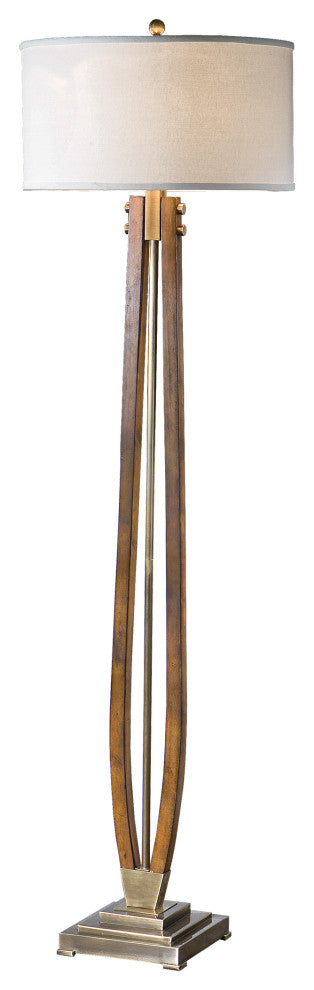 Uttermost Boydton Burnished Wood Floor Lamp