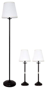 Orleans 3-Piece Lamp Set, Oil-Rubbed Bronze