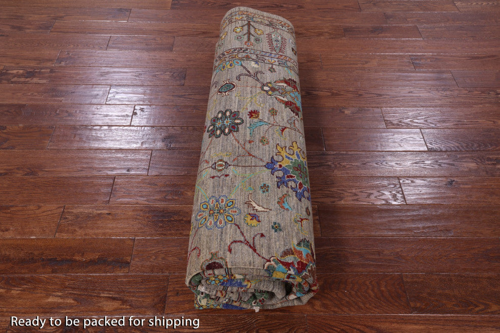 8' 5" X 11' 3" Hand Knotted Persian Tabriz Wool Rug - Q12148
