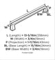 Amerock Blackrock Appliance Pull, Satin Nickel, 12" Center-to-Center