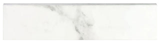 Porcelain Trims 3"x12" Bullnose Tile, Blanc White Matte