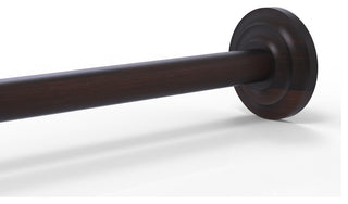 Que New Shower Curtain Rod Brackets, Venetian Bronze