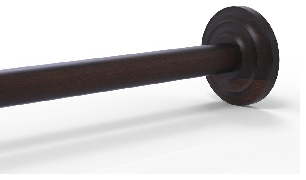 Que New Shower Curtain Rod Brackets, Venetian Bronze