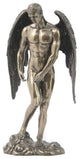 Winged Nude Male Angel Statue - Bronze Finish