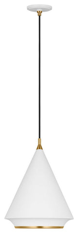 Visual Comfort Studio TP1231MWTBBS 1-Light Pendant, Stanza