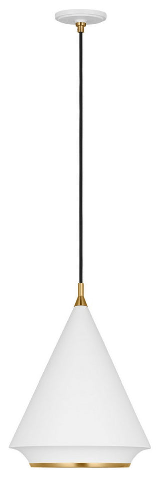 Visual Comfort Studio TP1231MWTBBS 1-Light Pendant, Stanza