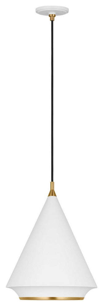 Visual Comfort Studio TP1231MWTBBS 1-Light Pendant, Stanza