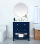 Matilda Single Bathroom Vanity, Blue, 30"
