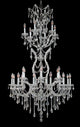 Artistry Lighting Alexandria Collection Hanging Crystal Chandelier 37x52, Chrome