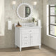 Lorelai 36" Single Vanity, Bright White, 3 CM Ethereal Noctis Top