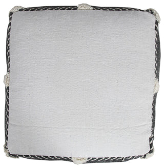 Textured Diamond Dash Pouf Ottoman