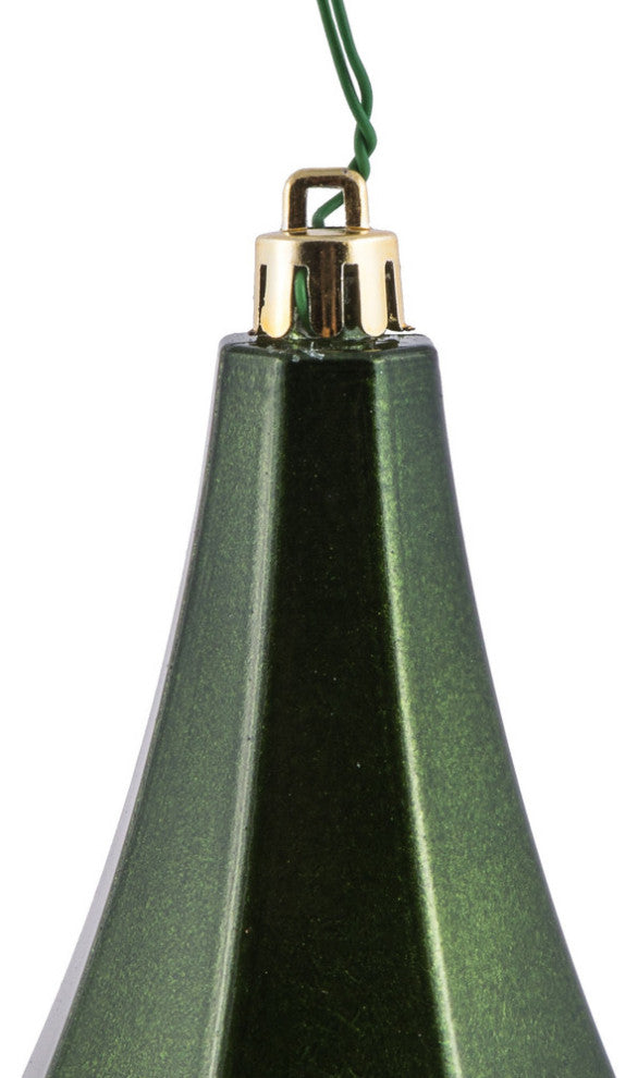 Vickerman Mc191064D8" Moss Green Candy Finish Diamond Ornament, Pack of 2