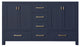 Avanity Modero 60" Double Bath Vanity Only, Navy Blue