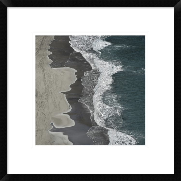 "Running Waves" Framed Digital Print by Lex Molenaar, 20"x20"
