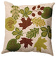 18" x 18" Fall Leaves Decorative Throw Pillow, Olive