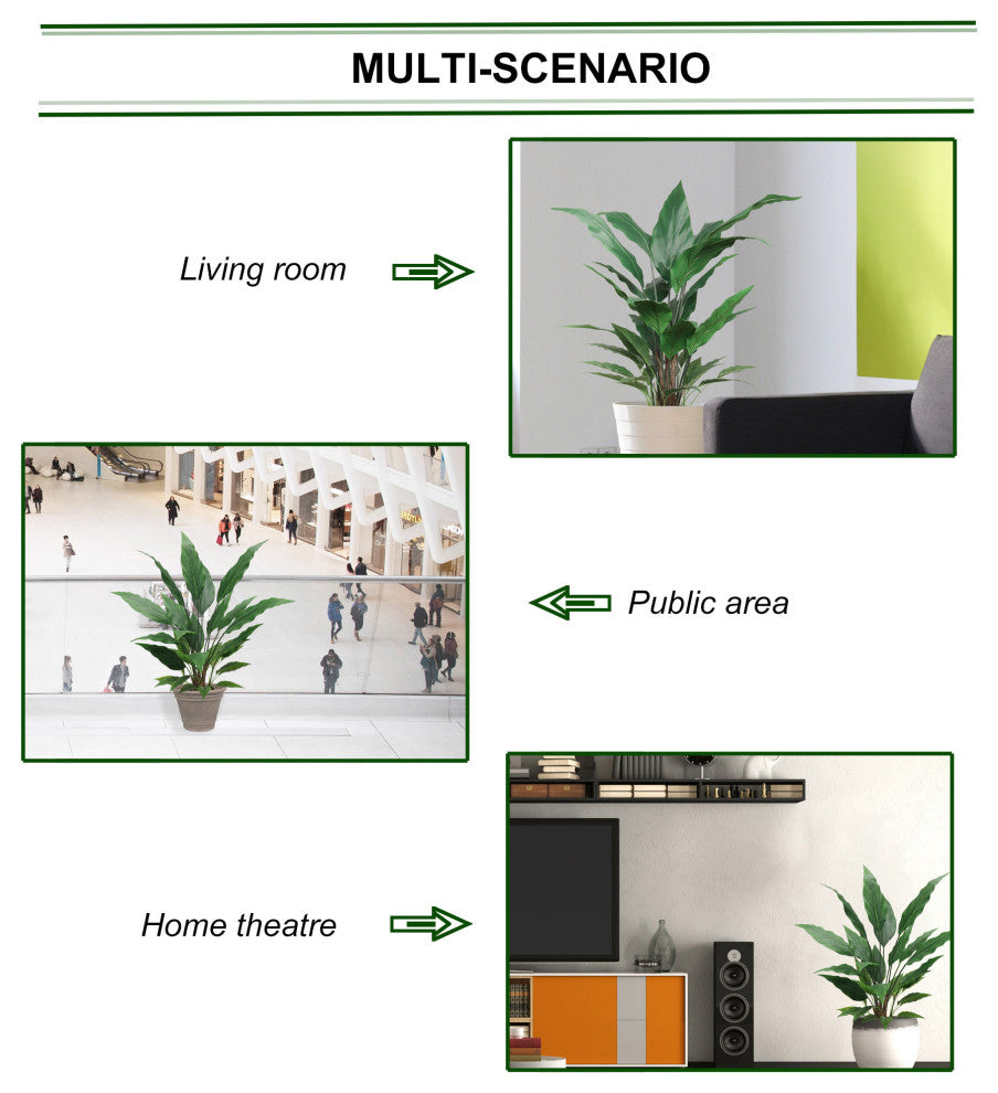 3' Artificial SPATHIPHYLLUM