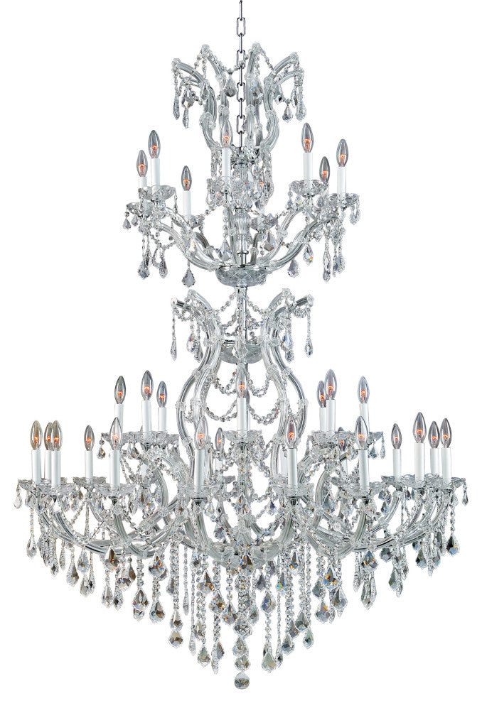 Artistry Lighting Alexandria Collection Hanging Crystal Chandelier 48x68, Chrome