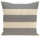 Twisted Stripe Stripe Print Pillow, Gray, 26"x26"